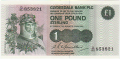 Clydesdale Bank Plc 1 And 5 And 10 Pounds From 1982 1 Pound, 29. 3.1982